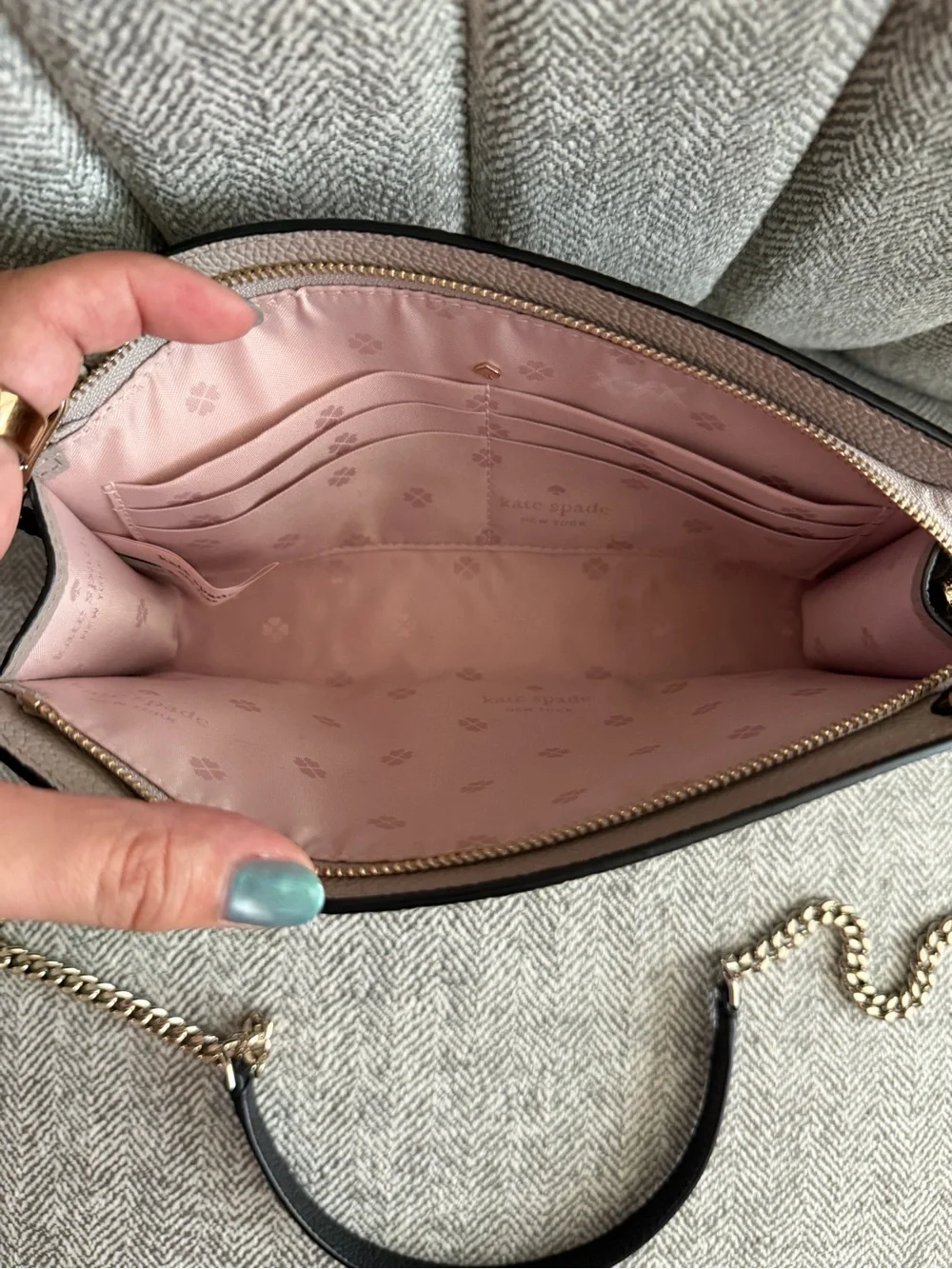 kate spade Two-Tone Black and Tan Crossbody Bag